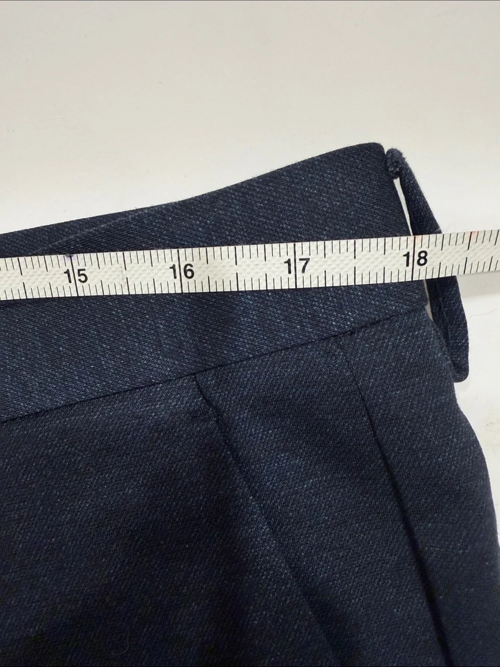 Perry Ellis Men's Navy Flat-Front Dress Pants